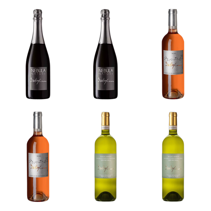 De flessen in Drie stijlen voor de borrel van Battaglino