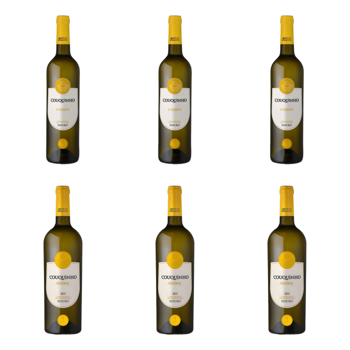De flessen in Colheita en Reserva in wit van Quinta Do Couquinho - Sociedade
