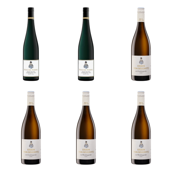 De flessen in Drie droge witte wijnen van Weingut Erben Von Beulwitz
