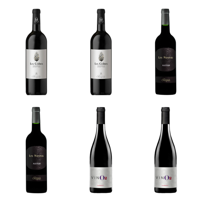 De flessen in Drie keer Madiran van Domaine Sergent