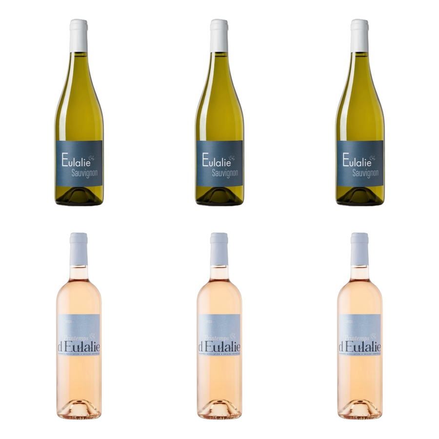 Sauvignon naast rosé van Château Sainte Eulalie