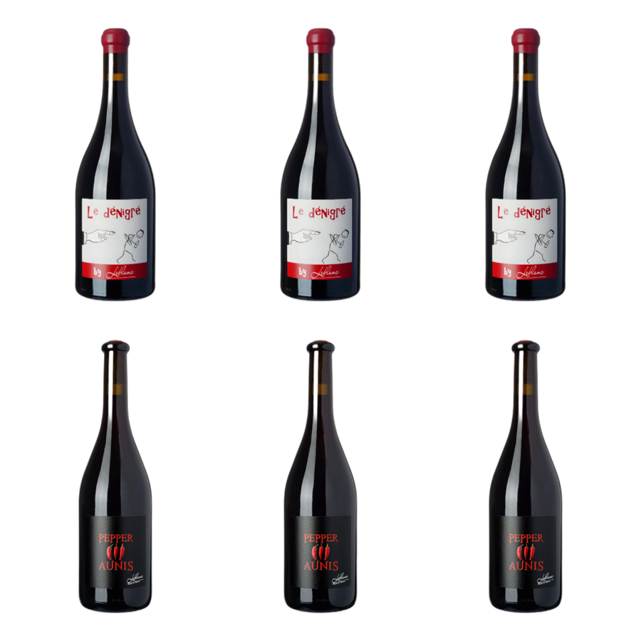 Twee peperige rode druiven van Domaine Leblanc - les Closserons
