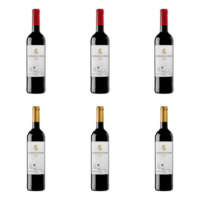 De flessen in Crianza naast Reserva van Bodegas y Viñedos Heras Cordon