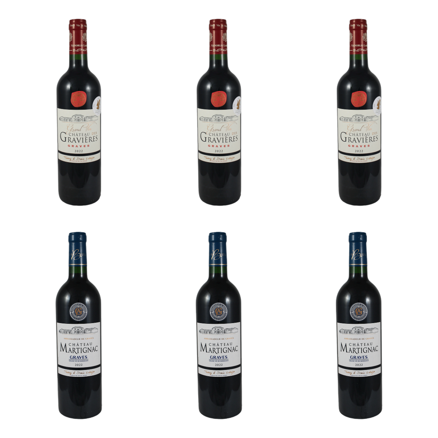 Twee rode Graves van Vignobles Labuzan