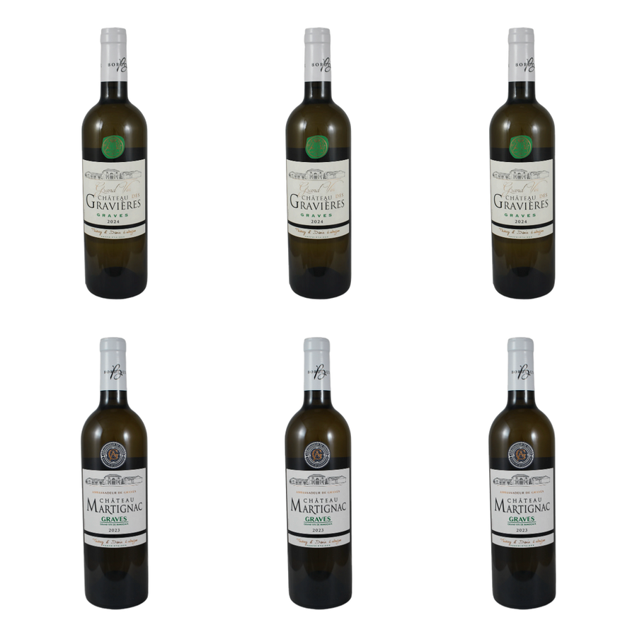 Twee witte Graves van Vignobles Labuzan