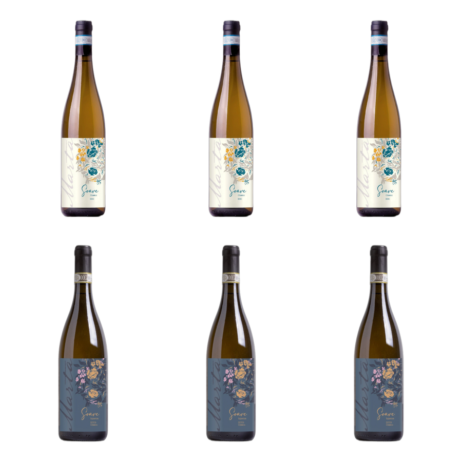 Twee stijlen Soave van Monte Tondo