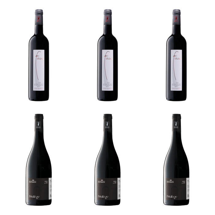 De flessen in Staal en barrique van Domaine de la Rochelierre