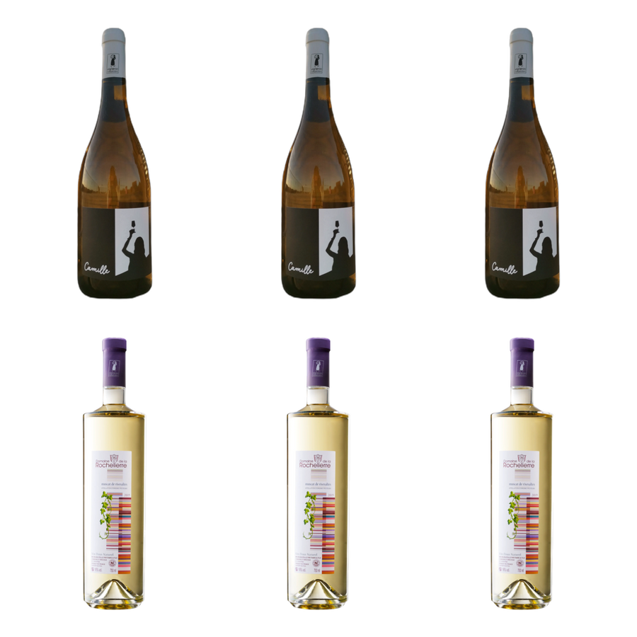 Twee kanten van wit van Domaine de la Rochelierre