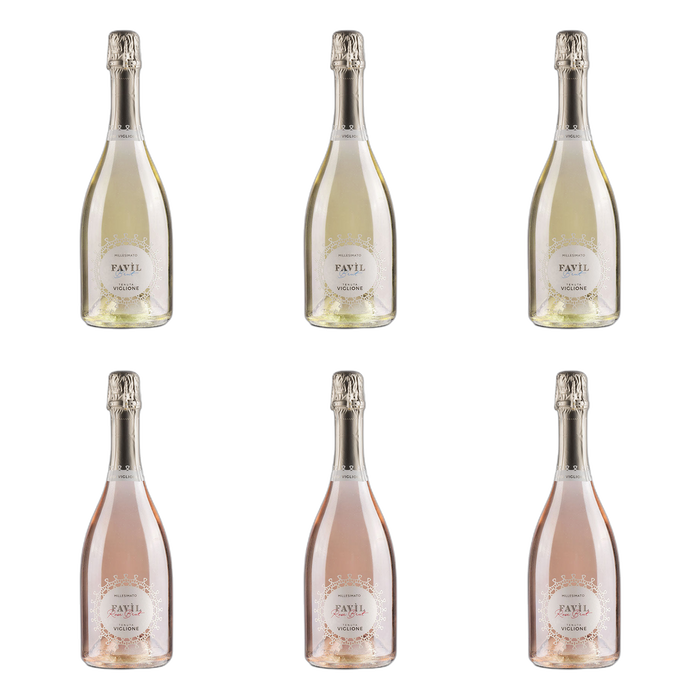 De flessen in Brut wit en rosé van Tenuta Viglione