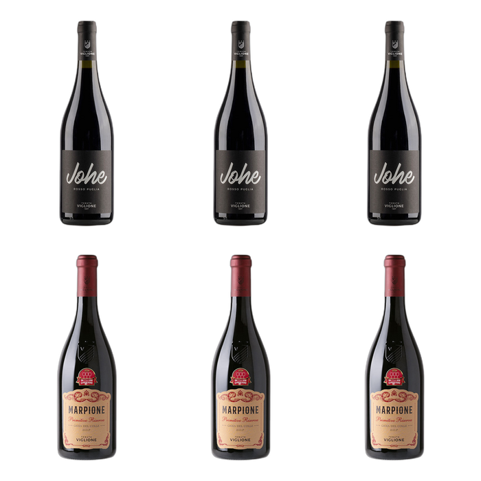 De flessen in Johe naast Marpione Riserva van Tenuta Viglione