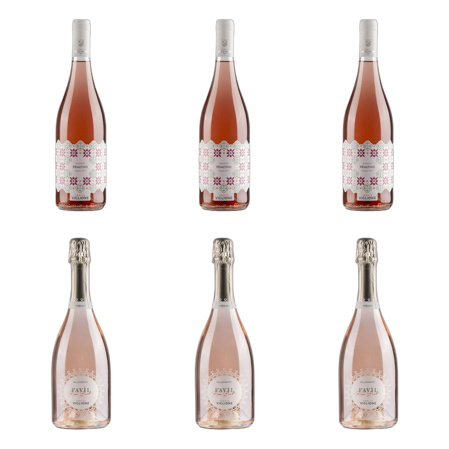 Rosé met en zonder bubbels van Tenuta Viglione