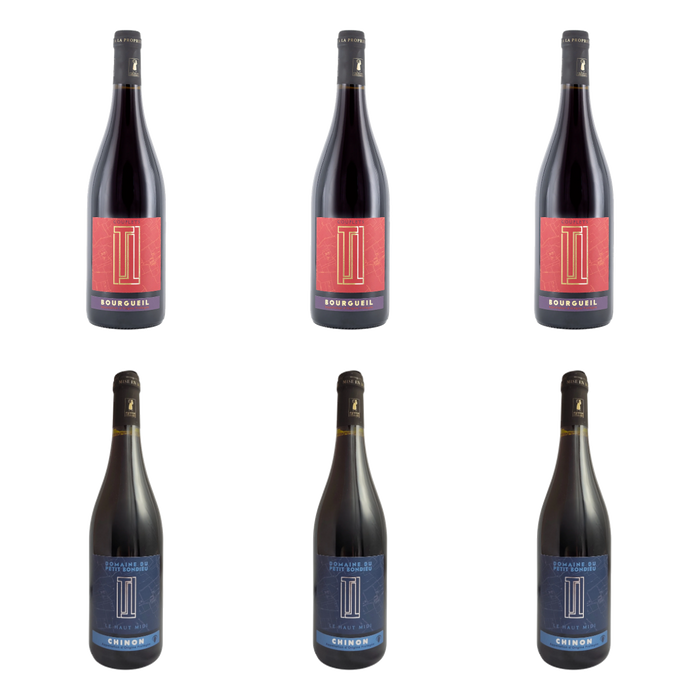 De flessen in Rood voor aan tafel van Domaine du Petit Bondieu