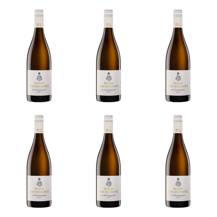 De flessen in De twee witte Burgunders van Weingut Erben Von Beulwitz