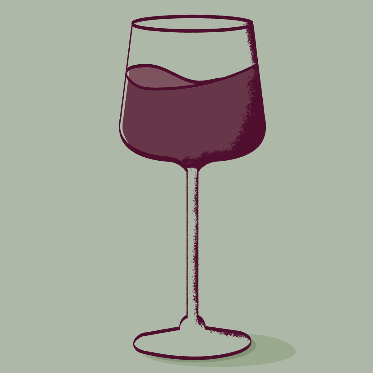 Glas rode wijn